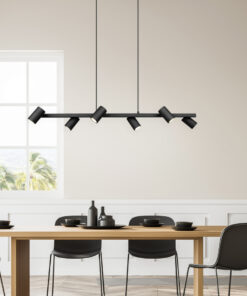 Κρεμαστό Φωτιστικό Trio Lighting MARLEY 6x GU10 Μαύρο Ματ Μεταλλικό – 302400632