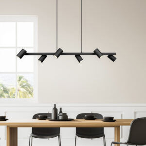 Κρεμαστό Φωτιστικό Trio Lighting MARLEY  6x GU10 Μαύρο Ματ Μεταλλικό   – 302400632