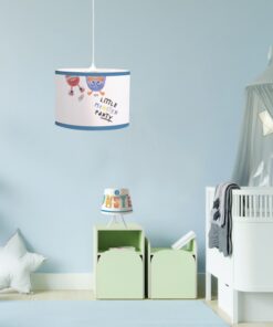 Κρεμαστό παιδικό φωτιστικό little monster από καπέλο και λευκή ανάρτηση D:35cm 4035