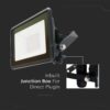 Wi-Fi Smart LED Προβολέας 10W V-TAC Μαύρος 725lm RGB+W Dimmable CCT IP65  – 3006
