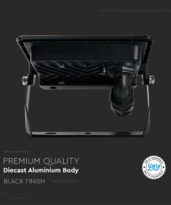 Wi-Fi Smart LED Προβολέας 10W V-TAC Μαύρος 725lm RGB+W Dimmable CCT IP65 – 3006