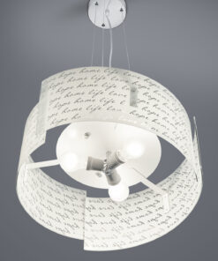 Κρεμαστό Φωτιστικό Trio Lighting E27 με Λευκό Γυαλί 302500301