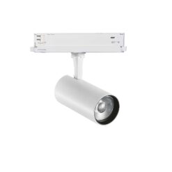 IDEAL LUX Φωτιστικό Σποτ Τριφασικής Ράγας 4 Καλωδίων FOX LED 25W 3000K Λευκού Χρώματος – 302621