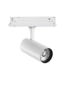 IDEAL LUX Φωτιστικό Σποτ Τριφασικής Ράγας 4 Καλωδίων FOX LED 25W 3000K Λευκού Χρώματος – 302621