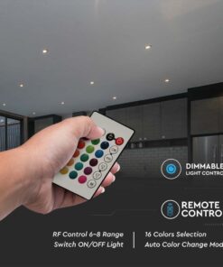 LED Λάμπα G45 E27 4.8W V-TAC με Τηλεχειριστήριο 180° 470lm RGB+3000K – 3028