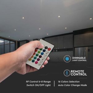 LED Λάμπα G45 E27 4.8W V-TAC  με Τηλεχειριστήριο 180° 470lm RGB+3000K – 3028