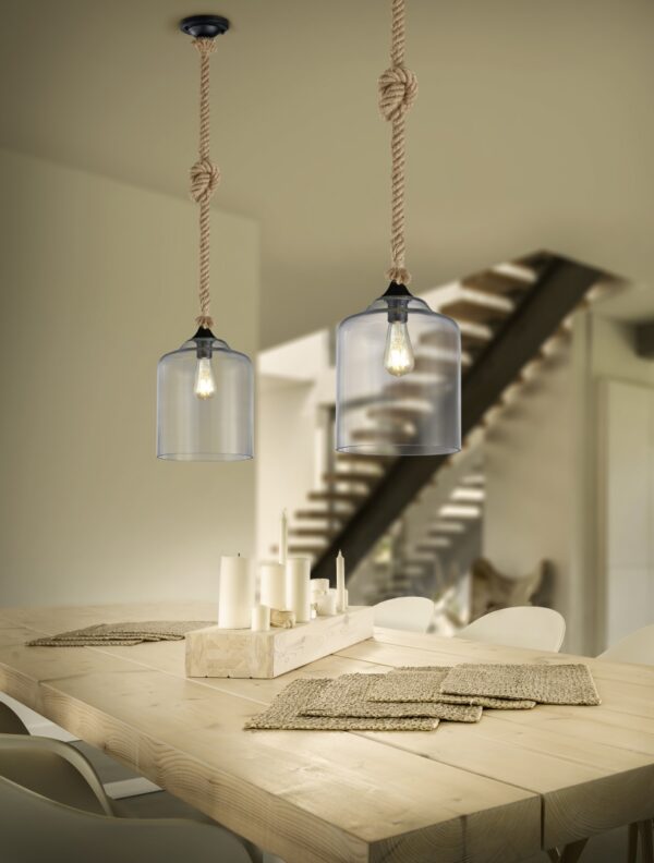 Κρεμαστό Φωτιστικό Trio Lighting   E27 Μαύρο Μεταλλικό    302900102