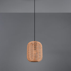Κρεμαστό Φωτιστικό Trio Lighting   E27 Καφέ Sisal   303000132