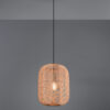 Κρεμαστό Φωτιστικό Trio Lighting   E27 Καφέ Sisal   303090132