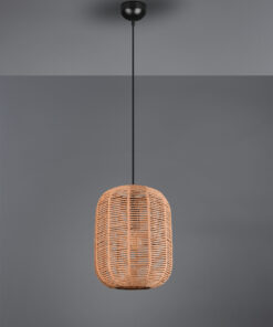Κρεμαστό Φωτιστικό Trio Lighting E27 Καφέ Sisal 303090132