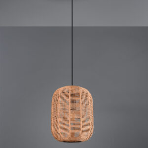 Κρεμαστό Φωτιστικό Trio Lighting   E27 Καφέ Sisal   303090132