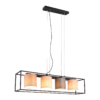 Φωτιστικό Οροφής Trio Lighting 4xE27 Μαύρου Χρώματος – 303100417