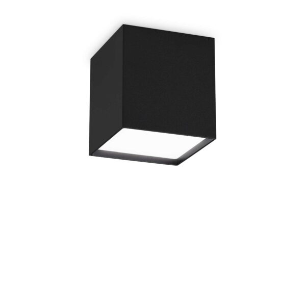 IDEAL LUX Φωτιστικό Οροφής KUBIKO LED 10W 3000K Μαύρου Χρώματος - 303314