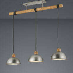 Κρεμαστό Φωτιστικό Trio Lighting E27 Νίκελ Αντικέ Μεταλλικό 303400367