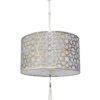 Κρεμαστό Φωτιστικό 3xΕ/27 CASABLANCA 1L WHITE-BRONZE Heronia – 14-0285