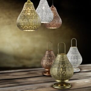Κρεμαστό Φωτιστικό Trio Lighting   E14 Αντικέ Ορείχαλκος Μεταλλικό    303700104
