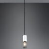 Κρεμαστό Φωτιστικό TOSH Trio Lighting 1x E27 Μαύρο-Άσπρο Ξύλο με Μεταλλικό Μαύρο Πλέγμα – 304300134