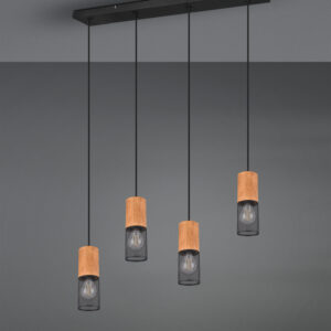 Κρεμαστό Φωτιστικό Trio Lighting   E27 Μαύρο Ματ Μεταλλικό    304300432