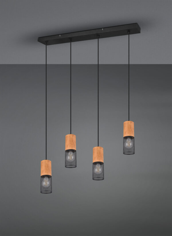 Κρεμαστό Φωτιστικό Trio Lighting   E27 Μαύρο Ματ Μεταλλικό    304300432