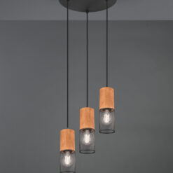 Κρεμαστό Φωτιστικό Trio Lighting E27 Μαύρο Ματ Μεταλλικό 304330332