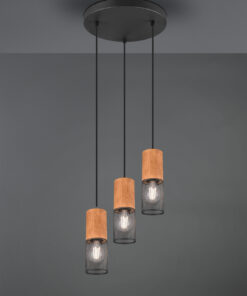 Κρεμαστό Φωτιστικό Trio Lighting E27 Μαύρο Ματ Μεταλλικό 304330332