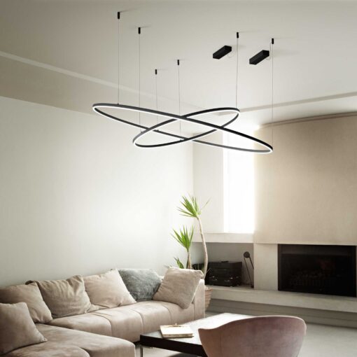 IDEAL LUX Κρεμαστό Φωτιστικό ORACLE SLIM LED 89W 3000K Λευκού Χρώματος – 265957
