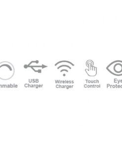 InLight Επιτραπέζιο φωτιστικό LED 7W 3CCT (by touch) σε λευκό χρώμα D:39cm (3045-WH)