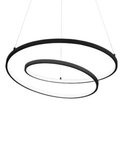 IDEAL LUX Κρεμαστό Φωτιστικό OZ SP LED 48W 3000K Μαύρου Χρώματος – 304557