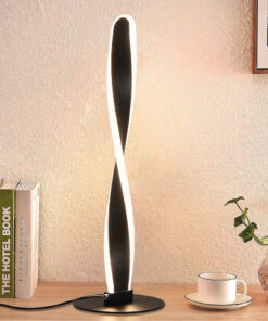 Inlight Επιτραπέζιο φωτιστικό από αλουμίνιο σε μαύρη ματ απόχρωση (3047-Black)