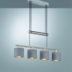 Κρεμαστό Φωτιστικό Trio Lighting E14 Νίκελ Ματ Μεταλλικό 305400441