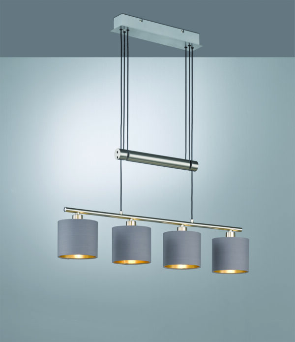 Κρεμαστό Φωτιστικό Trio Lighting   E14 Νίκελ Ματ Μεταλλικό    305400441