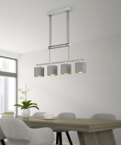 Κρεμαστό Φωτιστικό Trio Lighting E14 Νίκελ Ματ Μεταλλικό 305400441
