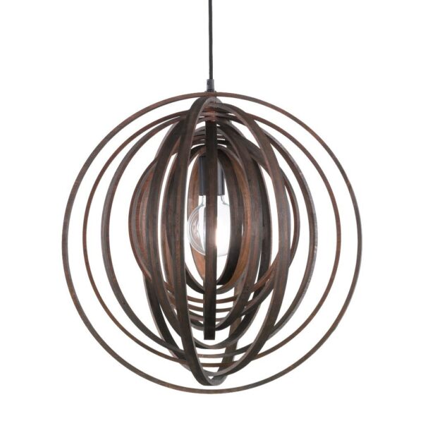 Κρεμαστό Φωτιστικό Trio Lighting   E27 Καφέ Ξύλο    305900126