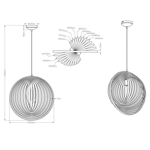 Κρεμαστό Φωτιστικό Trio Lighting   E27 Ξύλο Ξύλο    305900130