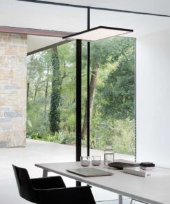 IDEAL LUX Φωτιστικό Δαπέδου COMFORT LED 76W 3000K Μαύρου Χρώματος – 296678