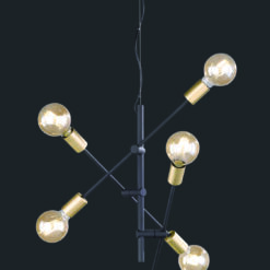 Κρεμαστό Φωτιστικό Trio Lighting E27 Μαύρο Ματ Μεταλλικό 306700632