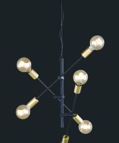 Κρεμαστό Φωτιστικό Trio Lighting E27 Μαύρο Ματ Μεταλλικό 306700632