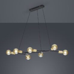 Κρεμαστό Φωτιστικό Trio Lighting E27 Μαύρο Ματ Μεταλλικό 306700732