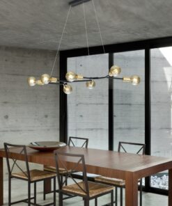 Κρεμαστό Φωτιστικό Trio Lighting E27 Μαύρο Ματ Μεταλλικό 306700732