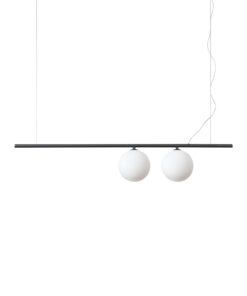 IDEAL LUX Κρεμαστό Φωτιστικό PERLINE 2xG9 Μαύρου Χρώματος  – 306995