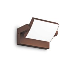 IDEAL LUX Επιτοίχιο Φωτιστικό Βεράντας SWIPE LED 20.5W IP54 3000K Καφέ Χρώματος – 307169