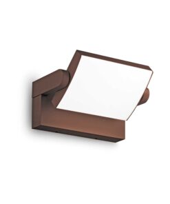 IDEAL LUX Επιτοίχιο Φωτιστικό Βεράντας SWIPE LED 20.5W IP54 3000K Καφέ Χρώματος – 307169