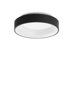 IDEAL LUX Φωτιστικό Οροφής LED 30W ZIGGY PL D45 Μαύρο 3000Κ Θερμό  – 307206
