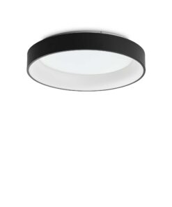 IDEAL LUX  Φωτιστικό Οροφής LED 42W ZIGGY PL D60 Μαύρο 3000Κ Θερμό – 307213
