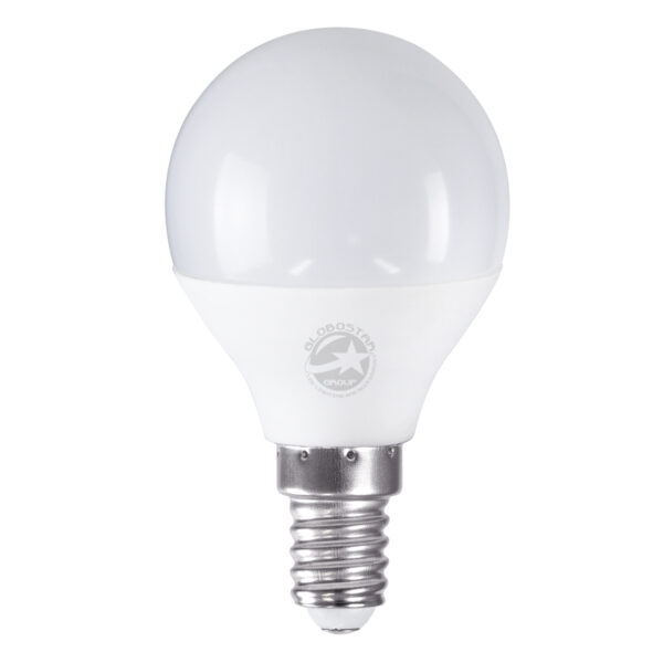 GloboStar® 60017 Λάμπα LED E14 G45 Γλομπάκι 6W 564lm 260° AC 220-240V IP20 Φ4.5 x Υ7.8cm Θερμό Λευκό 2700K - 3 Years Warranty