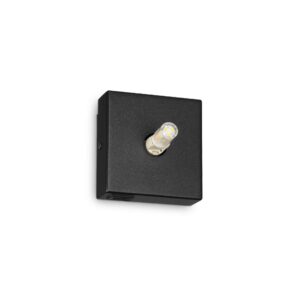 IDEAL LUX Επιτοίχιο Φωτιστικό KUBIKO 1xG9 Μαύρου Χρώματος – 307442