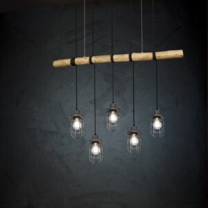 Κρεμαστό Φωτιστικό Trio Lighting   E27 Νίκελ Αντικέ Μεταλλικό    308100567