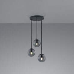 Κρεμαστό Φωτιστικό Trio Lighting E14 Ανθρακί Μεταλλικό 308590342