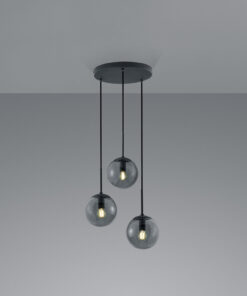 Κρεμαστό Φωτιστικό Trio Lighting E14 Ανθρακί Μεταλλικό 308590342