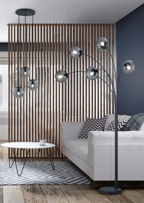 Κρεμαστό Φωτιστικό Trio Lighting   E14 Ανθρακί Μεταλλικό    308590342